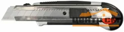 Нож технический 18мм, ЗУБР "ЭКСПЕРТ", с сегментированным лезвием,металлический корпус,автоматический фиксатор лезвия