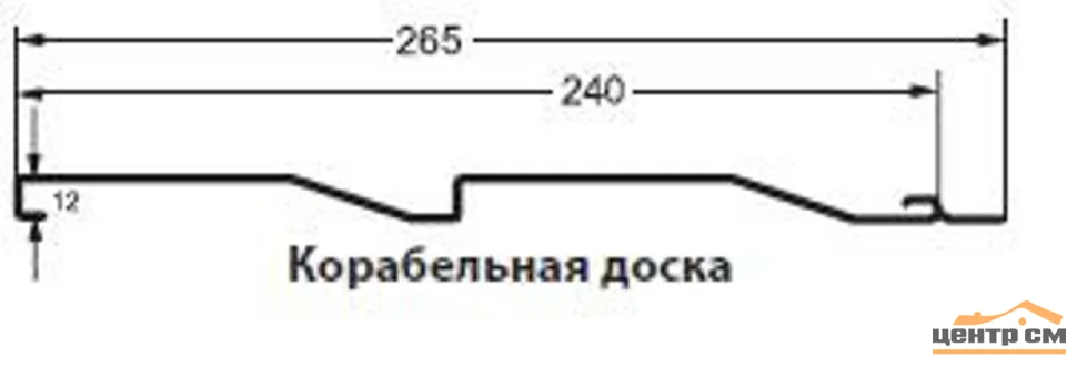 М/Сайдинг PE RAL **, Корабельная Доска, толщина 0.5мм, размер 0,265*м2