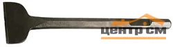 Зубило плоское изгнутое URAGAN, 80/400мм,для отбойных молотков и бетоноломов, HEX 28