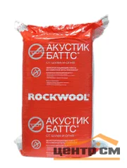 Утеплитель Роквул АКУСТИК БАТТС 50мм в упаковке 10 плит 1000*600 мм 0,3 м3 - 6кв.м, плотность 40 кг/м3 20 упак на поддоне