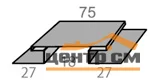 Планка Н-образная стыковочная PE RAL ** для М/Сайдинга 0.5мм, 75*75*3м.п.