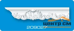Плинтус потолочный ФОРМАТ 209027 инжекционный белый 2,0 м инд.упаковка