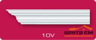 Плинтус потолочный ЛАГОМ 10-V экструзионный 2,0 м