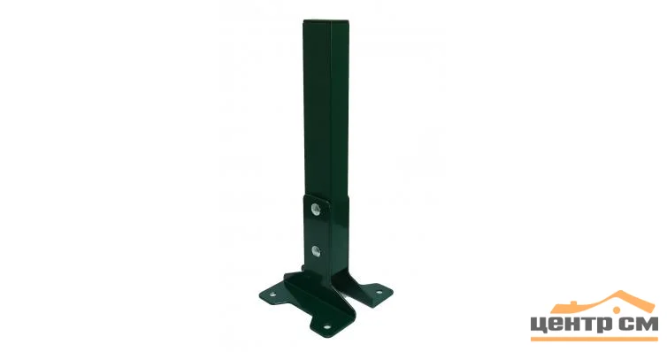 Комплект оснований для столба с полимерным покрытием, зеленый RAL 6005