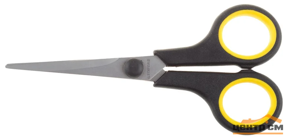 Ножницы хозяйственные 135мм, STAYER "MASTER", двухкомпонентные ручки