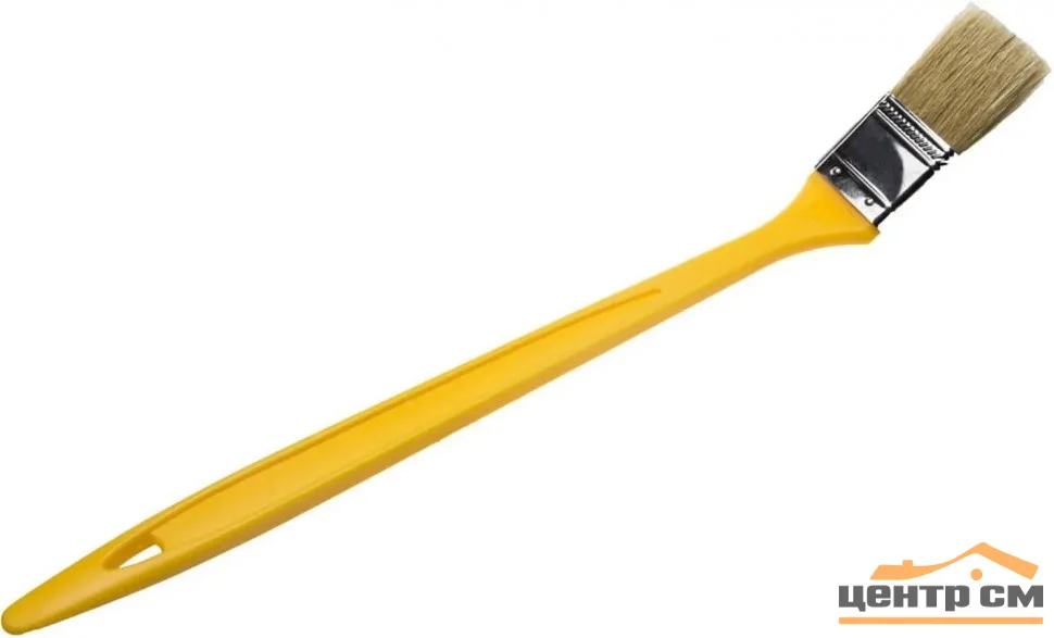 Кисть радиаторная 25мм светлая натуральная щетина, пластмассовая ручка, STAYER Universal-Standard