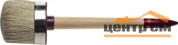 Кисть круглая 70мм светлая натуральная щетина, деревянная ручка, ЗУБР Универсал-Мастер №22