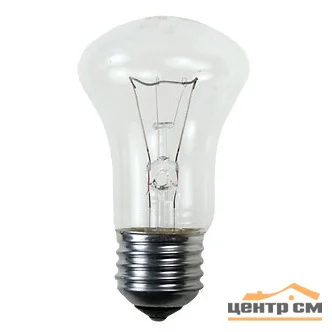 Лампа накаливания 75W E27 230V Грибок прозрачный ЛОН (кратность уп 154шт)