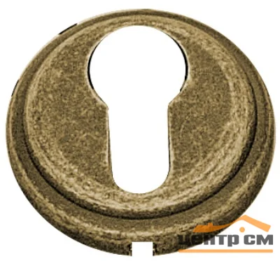 Накладка дверная круглая под цилиндр Нора-М НК J (застар. бронза)