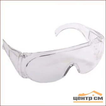 Очки защитные STAYER "STANDARD", поликарбонатная монолинза с боковой вентиляцией, прозрачные