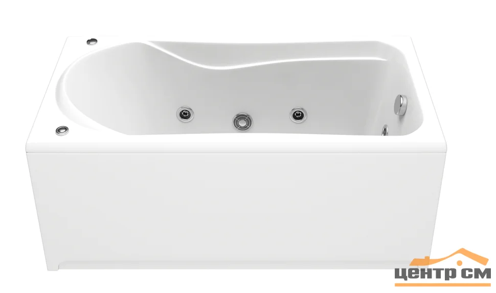 Ванна акриловая BAS Бриз 150*75*53 с гидромассажем (докомплектовать панелью) каркас-стандарт