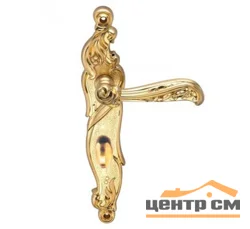 Ручка дверная ARCHIE GENESIS RIZO на длинной накладке под фиксатор (OL) матовое золото