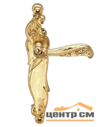 Ручка дверная ARCHIE GENESIS RIZO на длинной накладке проходная (PS) матовое золото