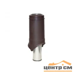 Выход вытяжки вентиляционный изолированный KROVENT Pipe-VT 125is 125/206/500 красный