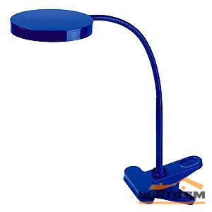 Лампа настольная светодиодная на прищепке ЭРА синий NLED-435-4W-BU