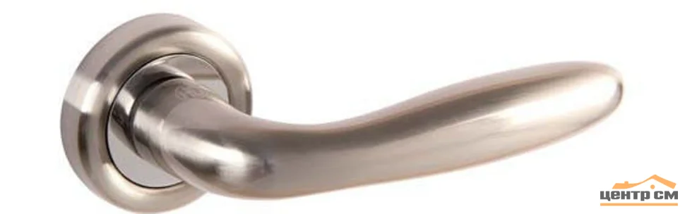Ручка дверная MLG ARON R22375 SN/CP матовый никель