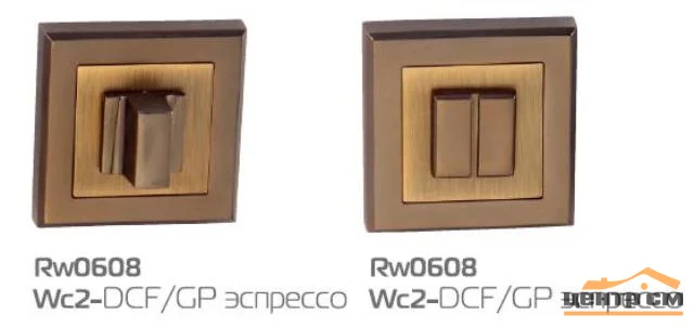 Фиксатор квадратный HANDLE DESIGN WC-QUATRO RW0608 DCF/CF эспрессо