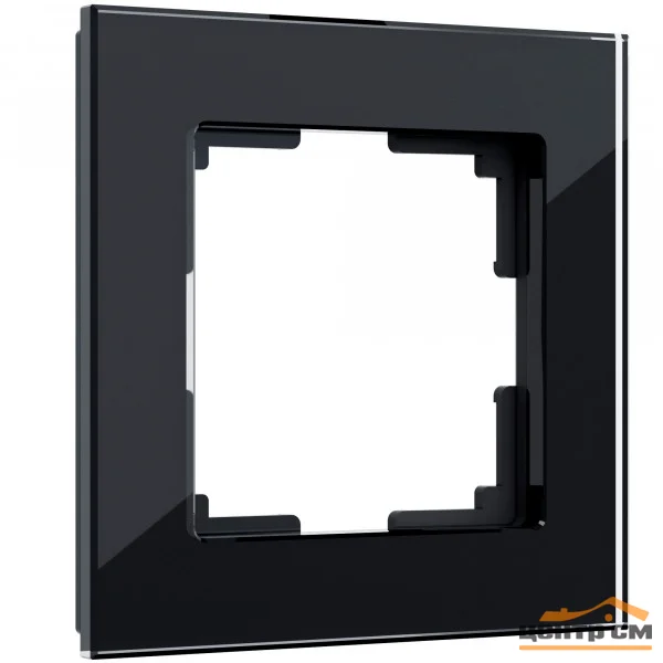 Рамка 1-местная Werkel Favorit, черный, стекло, WL01-Frame-01 , W0011108