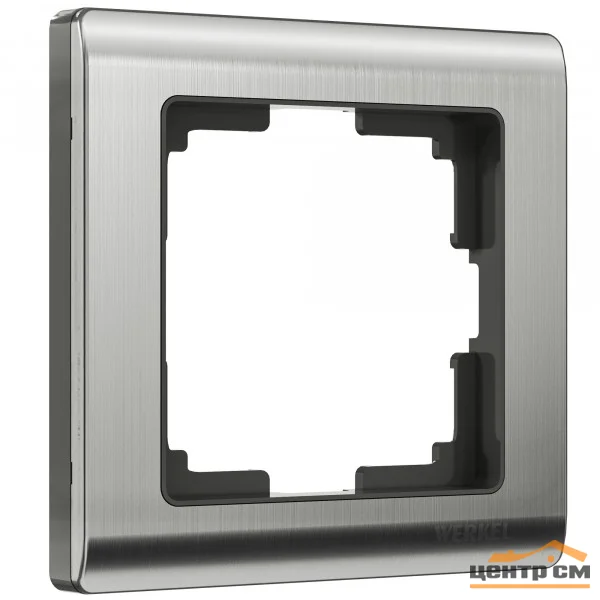 Рамка 1-местная Werkel Metallic, глянцевый никель, WL02-Frame-01, W0011602