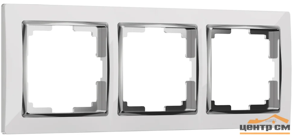 Рамка 3-местная Werkel Snabb, белая, WL03-Frame-03-white , W0031901