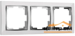 Рамка 3-местная Werkel Snabb, белая, WL03-Frame-03-white , W0031901