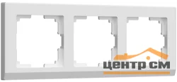 Рамка 3-местная Werkel Stark, белая, WL04-Frame-03-white, W0031801