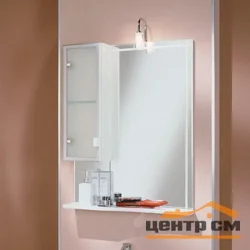 Зеркало-шкаф AQUATON АЛЬТАИР 65 левое со встроенным светильником NEREA матовый (24762CD)