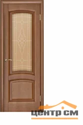 Дверь "Ульяновские двери" Лаура стекло бронза сатинато Флоренция темный анегри тон 74 70, шпон