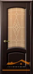 Дверь "Ульяновские двери" Лаура стекло бронза сатинато Флоренция венге 60, шпон