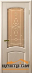 Дверь "Ульяновские двери" Лаура стекло бронза сатинато Флоренция беленый дуб 60, шпон