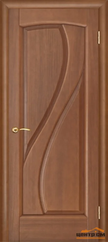 Дверь "Ульяновские двери" Мария 2 глухая темный анегри тон 74 80, шпон