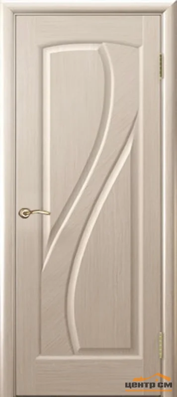 Дверь "Ульяновские двери" Мария глухая беленый дуб 60, шпон