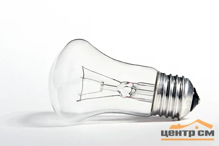 Лампа накаливания 60W E27 230V Грибок прозрачный ЛОН (кратность уп 100шт)
