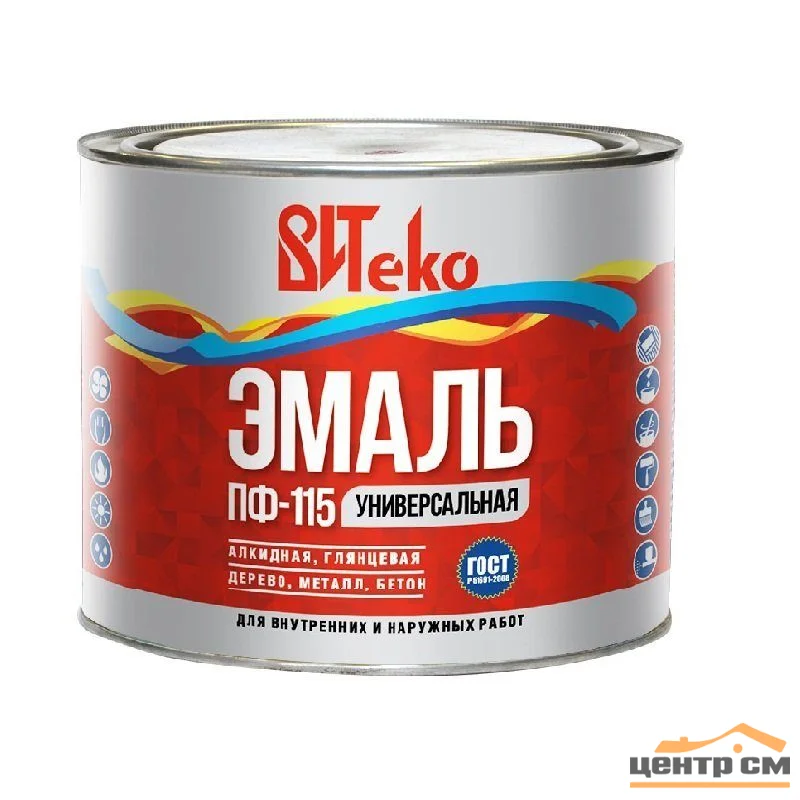 Купить Эмаль ПФ-115 белая 1,8 кг ВИТЕКО, цена в городе Вологда на сайте ...