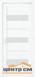 Дверь Uberture LIGHT Модель 2126 частичное стекло, белый велюр 90, экошпон