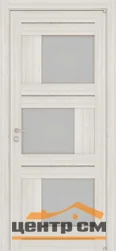 Дверь Uberture LIGHT Модель 2181 частичное стекло, капучино велюр 60, экошпон