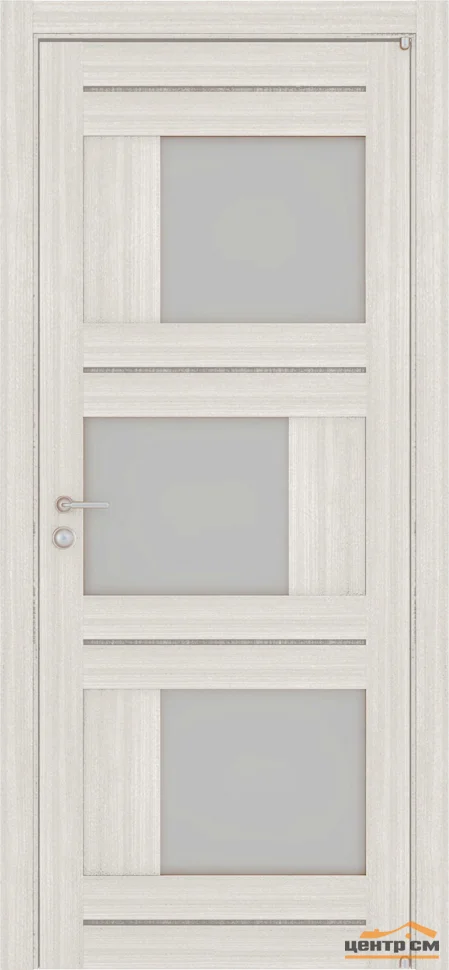 Дверь Uberture LIGHT Модель 2181 частичное стекло, капучино велюр 80, экошпон