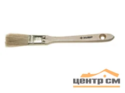 Кисть плоская 25мм светлая натуральная щетина, деревянная ручка, для всех видов ЛКМ, ЗУБР Универсал-Эксперт