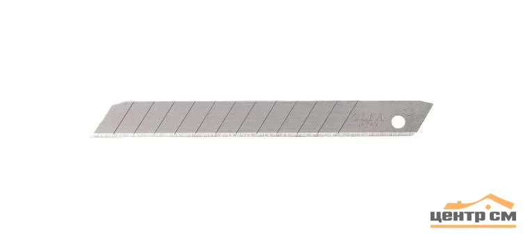 Лезвия сегментированные 9мм, 50 шт,13 сегментов, из нержавеющей стали, OLFA
