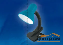 Лампа настольная на прищепке Uniel TLI-222 синий/голубой, 60W Е27 (пакет)