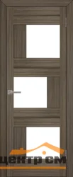 Дверь Uberture LIGHT Модель 2181 частичное стекло, велюр графит 60, экошпон