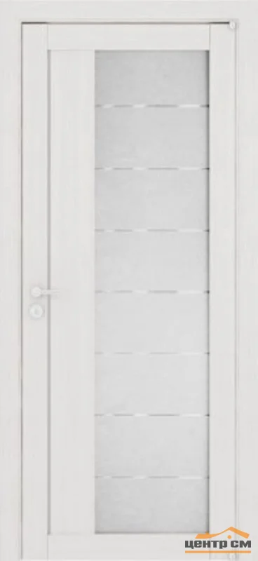 Дверь Uberture LIGHT Модель 2112 стекло, капучино велюр 60, экошпон