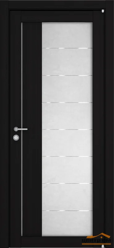 Дверь Uberture LIGHT Модель 2112 стекло, шоко велюр 60, экошпон