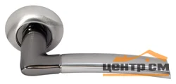 Ручка дверная MORELLI MH-06 SN/BN белый никель/черный никель