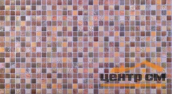 Панель листовая ПВХ «Стандарт» мозаика "Античность коричневая" 944х488 (пленка 0,4мм) Регул
