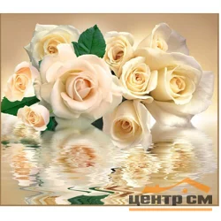 Фотообои ТУЛА VIP Белые розы 294/260 12 листов VOSTORG COLLECTION