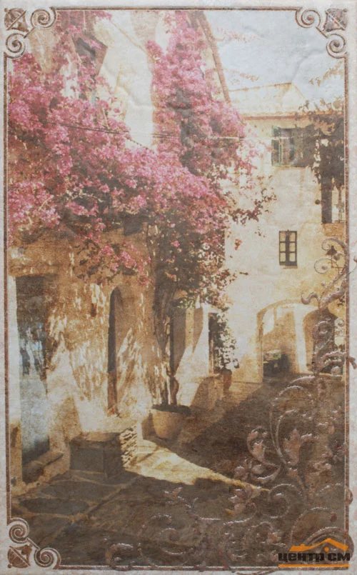 Плитка Шахтинская Palermo beige декор 05 25х40
