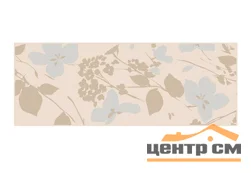 Плитка KERAMA MARAZZI Вилланелла бежевый декор Цветы 15х40 арт.MLD\B67\15084