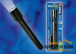 Фонарь Uniel Стандарт «Mega Light-6 max », алюминиевый корпус, 6 Watt Led, 3хD, черный, S-LD017-C Black