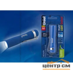 Фонарь Uniel Стандарт «Simple Light-Debut», пластик, 0, 5 Watt LED, 1хАА, синий, S-LD045-B Blue